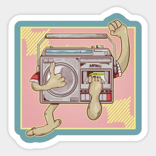 Eighties mono cassette player Sticker